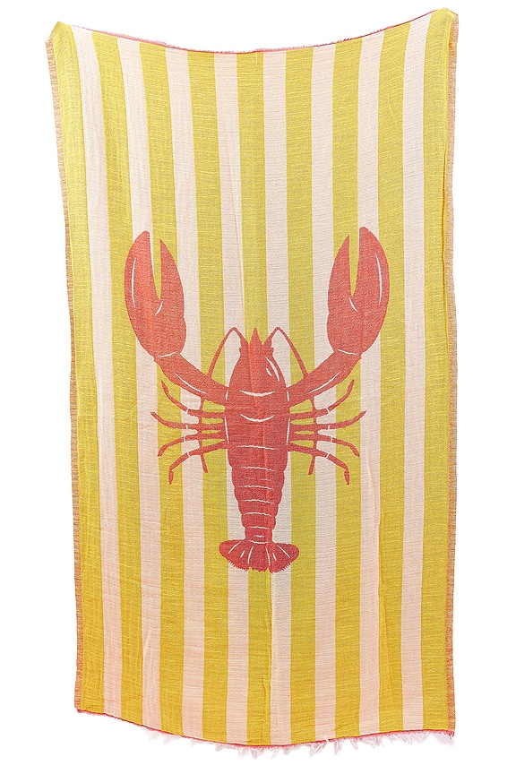 view 1 of 2 Novelty Towel in Lobster