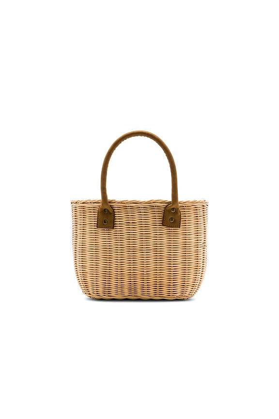 view 2 of 4 WICKER 바스켓 백 in Natural