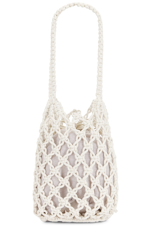 view 1 of 4 Elodie Fisherman Bag in White