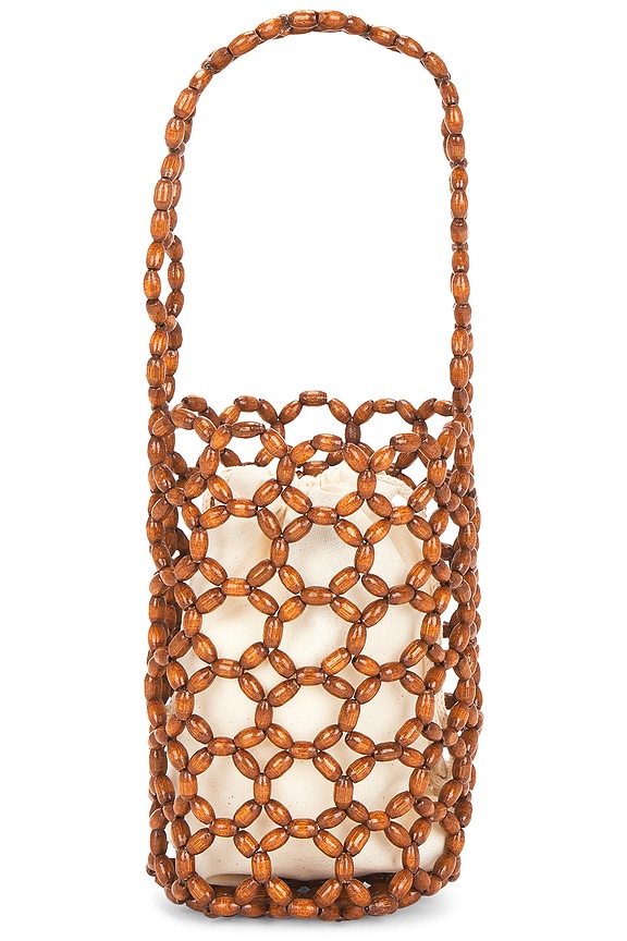 view 1 of 4 Isla Beaded Mini Bag in Brown