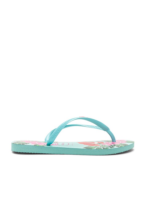 view 2 of 2 Slim Floral Sandal in Ice Blue