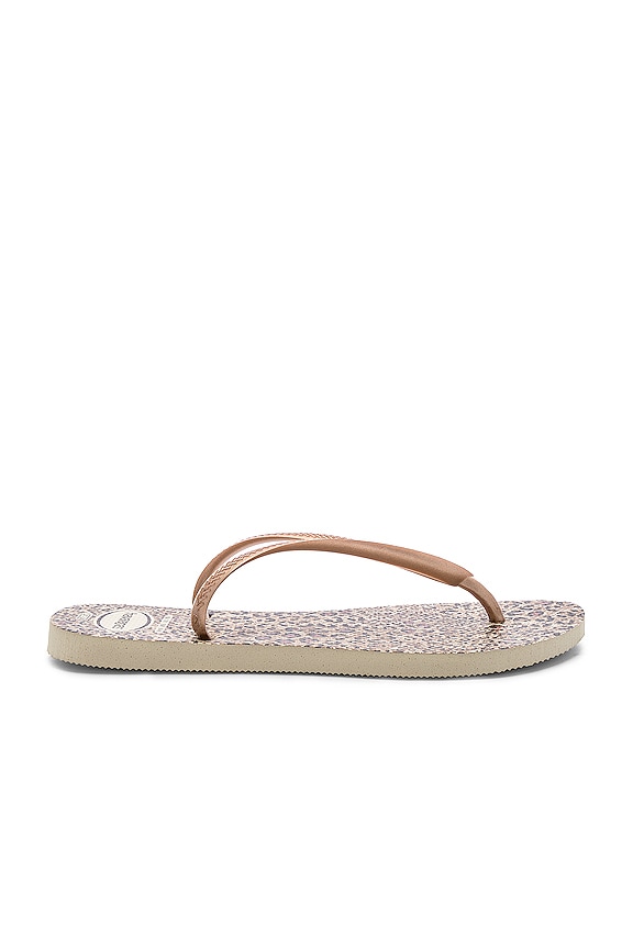 view 2 of 5 Slim Animals Sandal in Beige & Rose Gold