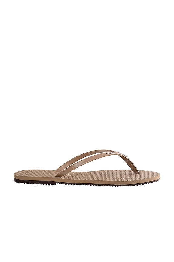 view 2 of 4 You Metallic Flip Flop in Rose Gold