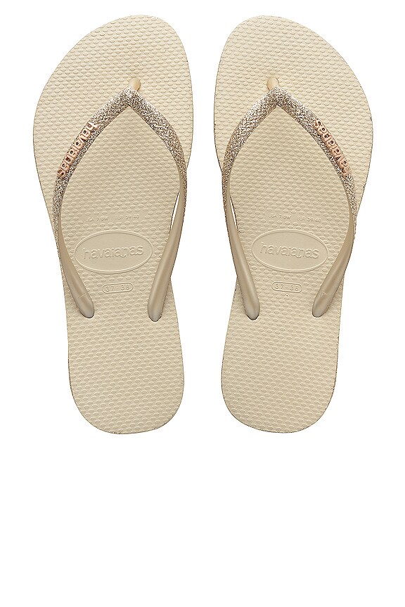 view 1 of 4 TONGS SLIM SPARKLE in Beige