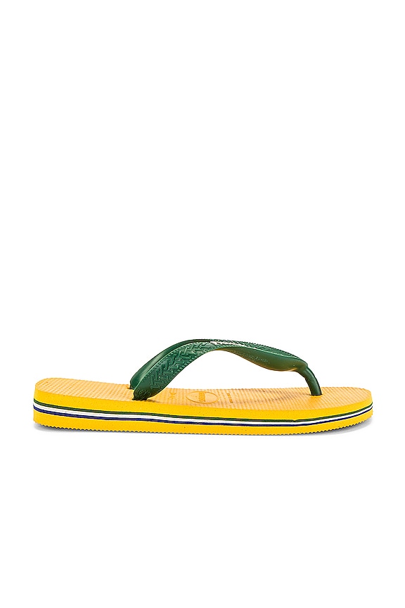 view 2 of 5 TONGS BRAZIL in Banana Yellow