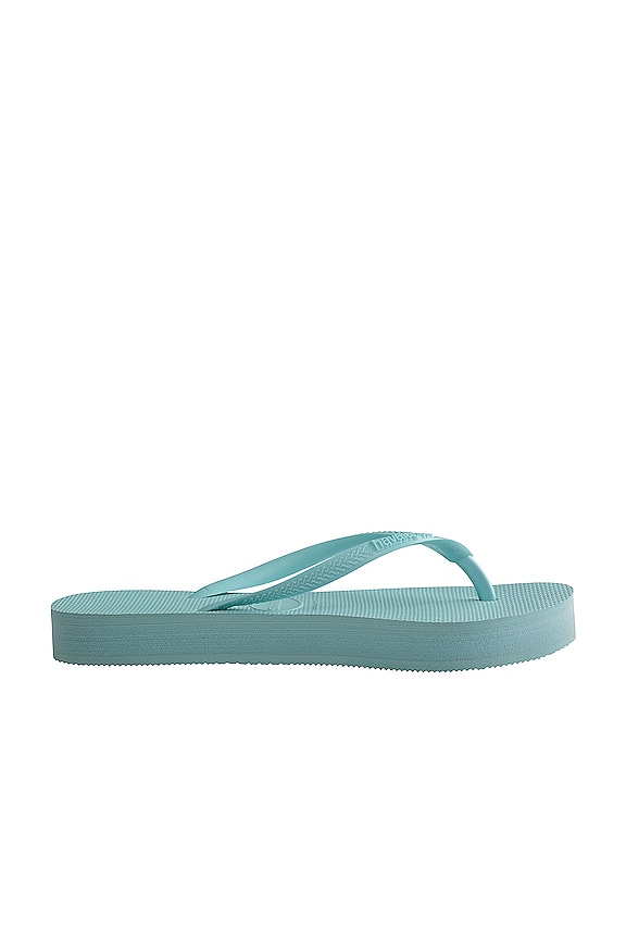 view 2 of 3 CHANCLAS SLIM FLATFORM in Sky Blue