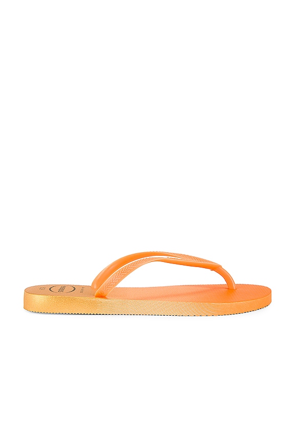 view 2 of 5 Slim Gradient Flip Flop in White & Fluorescent Confetti