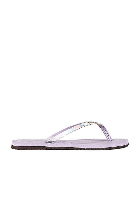 view 2 of 5 You Metallic Flip Flop in Quiet Lilac