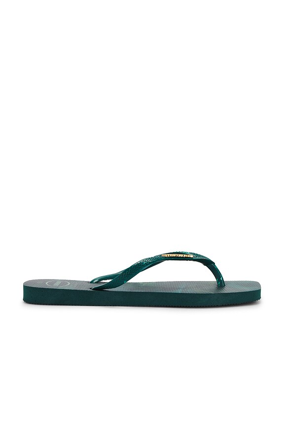 view 2 of 5 Slim Square Sandal in Green