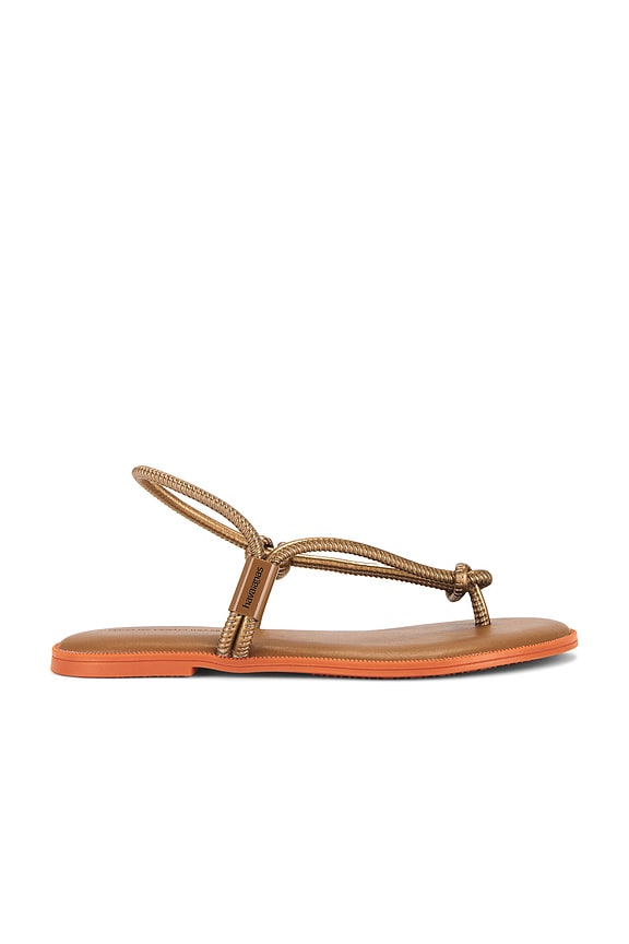 view 2 of 5 Una Acai Eur Sandal in Rust & Metallic Copper