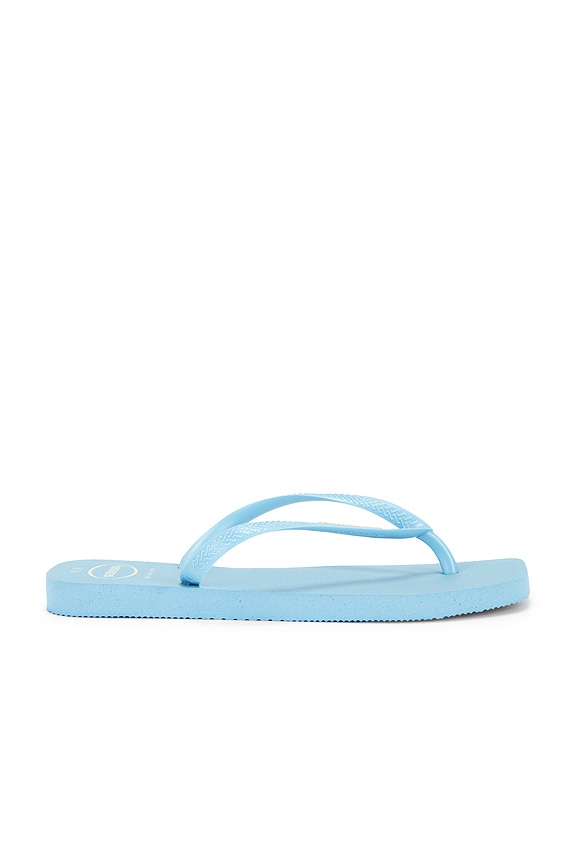 view 2 of 5 Slim Square Logo Flip Flop in Lavender Blue
