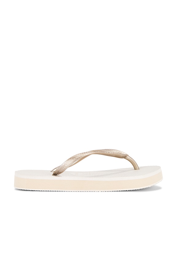 view 2 of 5 САНДАЛИИ SLIM FLATFORM in Beige