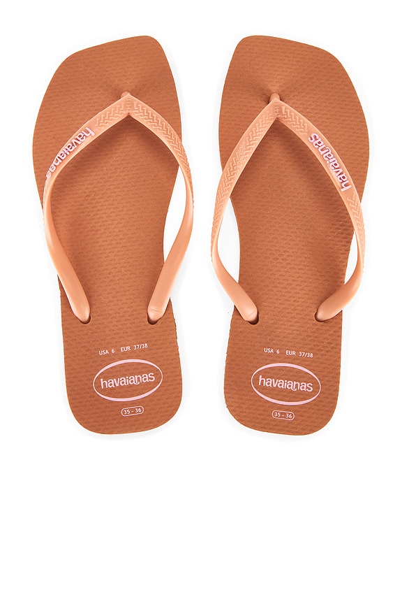 view 1 of 5 Slim Square Logo Sandal in Pink Clay