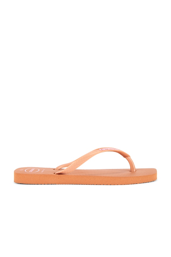 view 2 of 5 Slim Square Logo Sandal in Pink Clay