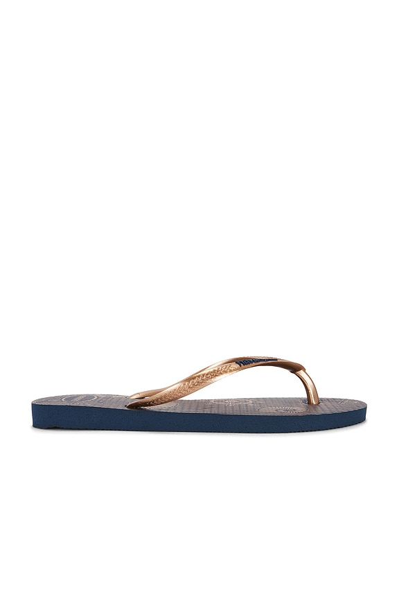 view 2 of 5 SANDALIA SLIM NAUTICAL in Navy Blue & Rose