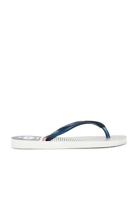 view 2 of 5 SANDALIA SLIM NAUTICAL in White, Navy & Red