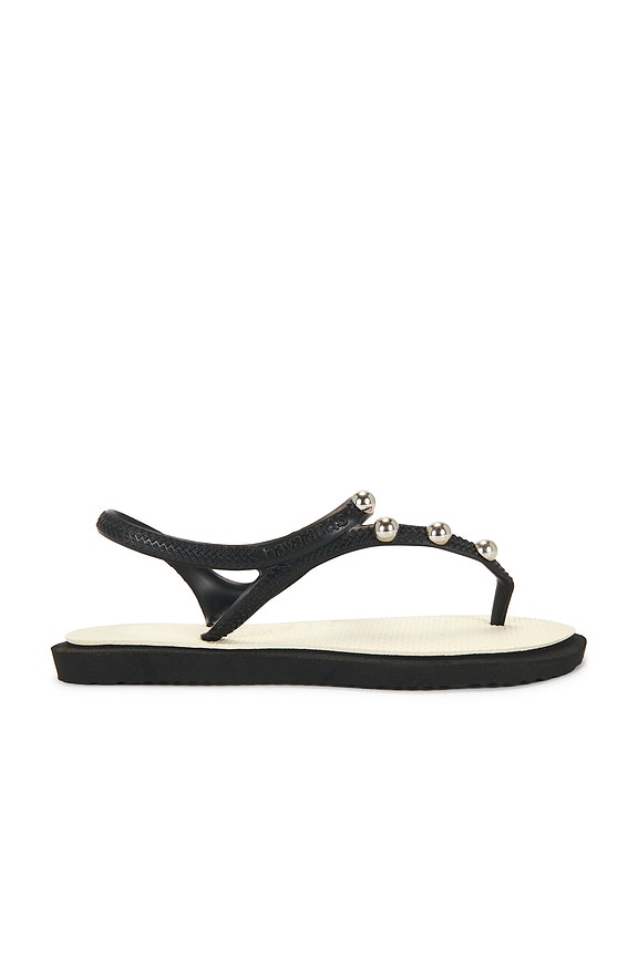 view 2 of 5 Flash Fusion Sandal in Black & Beige