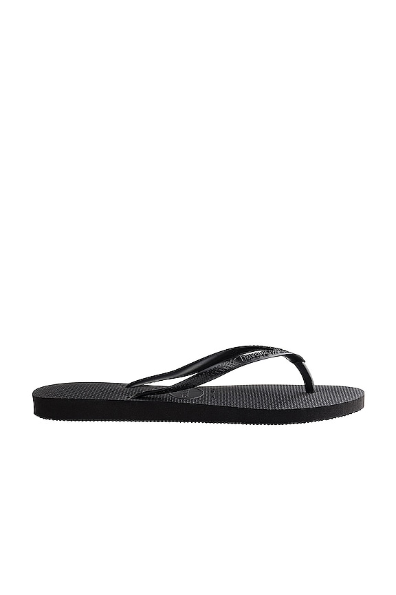view 2 of 3 Slim Flip Flop in Black