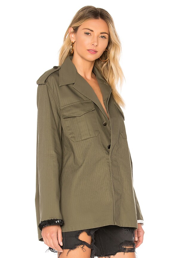 view 2 of 5 Racing Military Jacket in Olive
