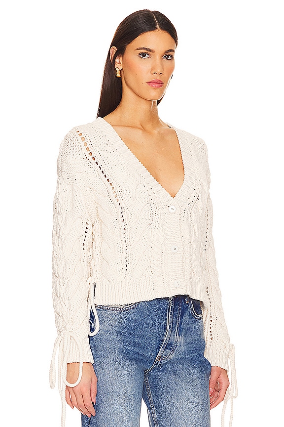 view 2 of 4 GILET À LIENS in Ecru