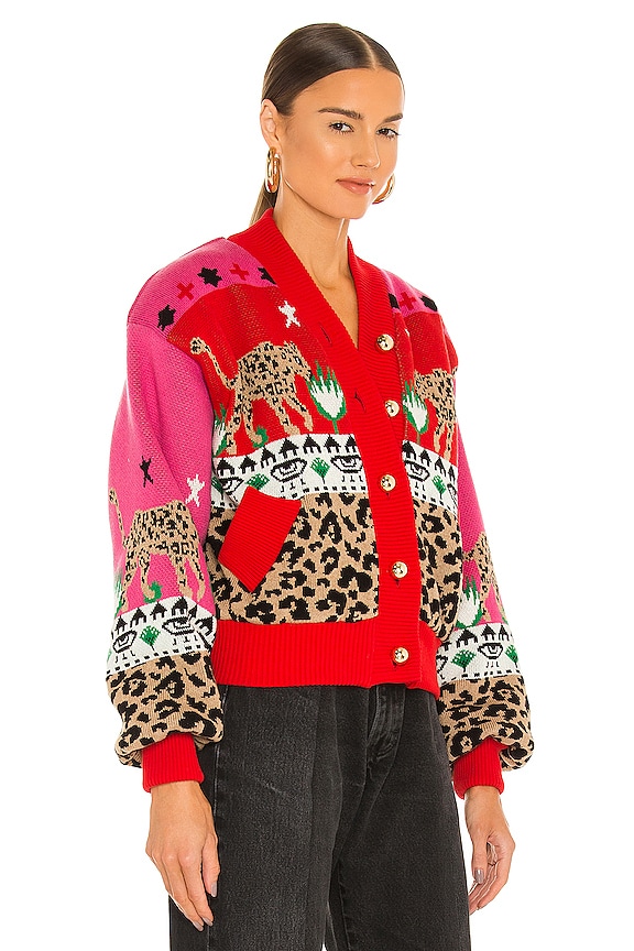view 2 of 4 Bomber Jacket in Leopardess Pink
