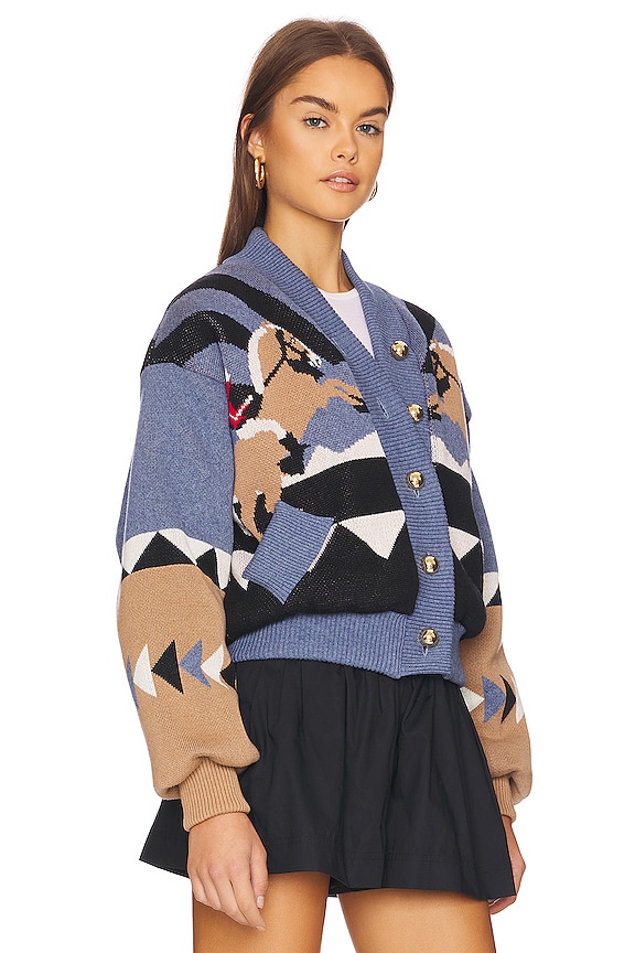 view 2 of 4 Sunrise Rodeo Bomber Jacket in Western Blue