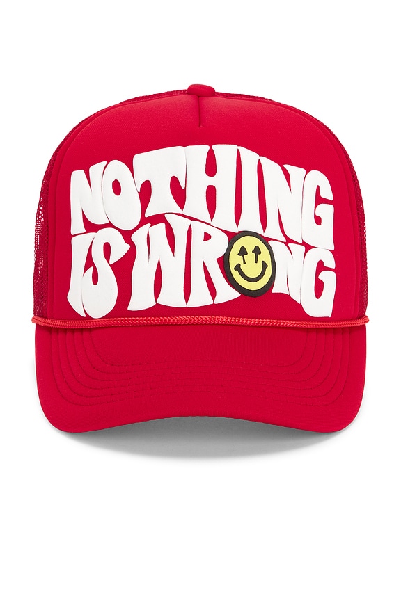 view 1 of 2 КЕПКА ДАЛЬНЕБОЙЩИКА NOTHING IS WRONG in Red