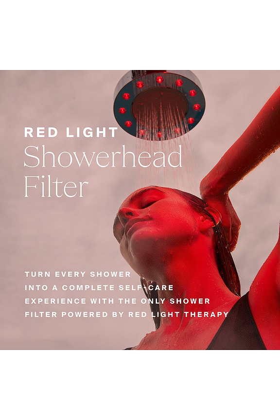view 2 of 10 Red Light Shower Filter in Polished Chrome