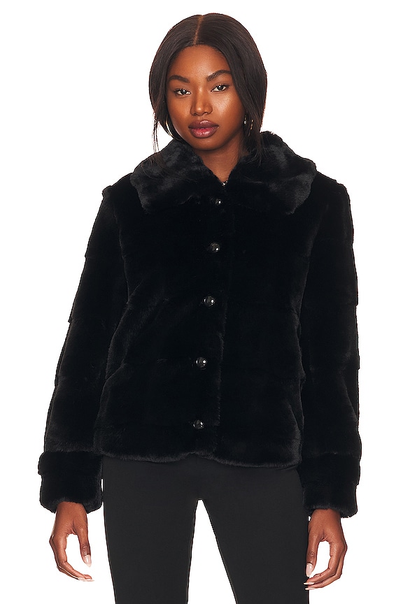 view 2 of 5 Ren Faux Fur Jacket in Black