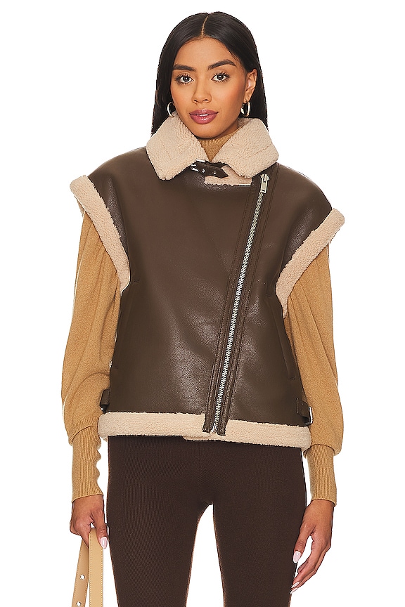 view 2 of 5 ЖИЛЕТ ИЗ ИСКУССТВЕННОЙ КОЖИ XANDER in Coco