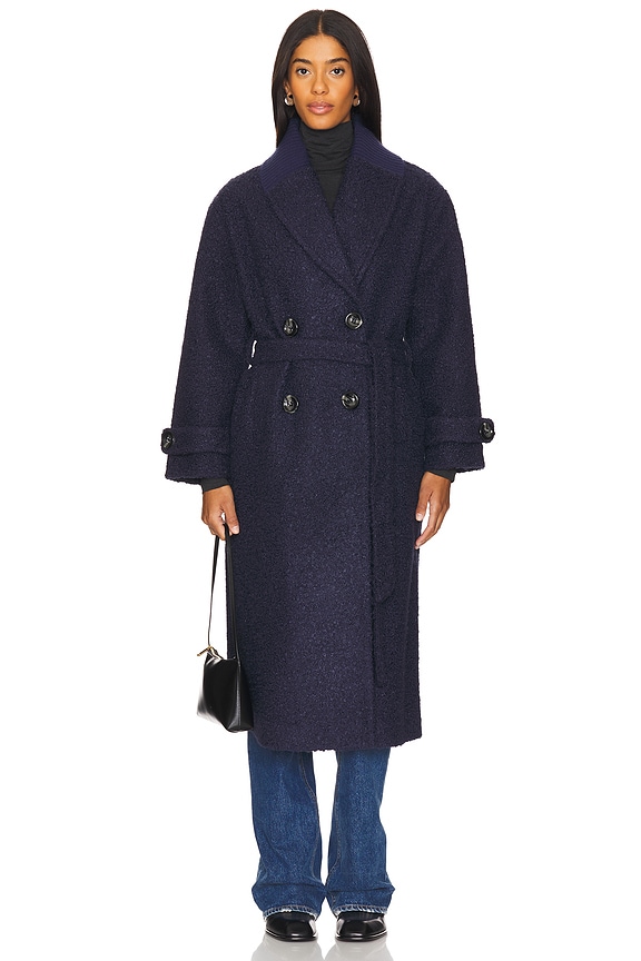 view 2 of 4 MANTEAU CHRISTIE in Navy