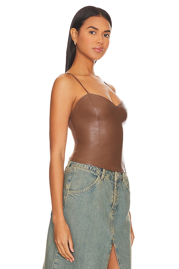 view 2 of 4 CARACO IMITATION CUIR SIMI in Cafe