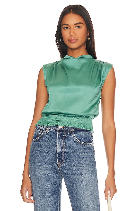view 2 of 5 BASHA モックネックトップ in Grass