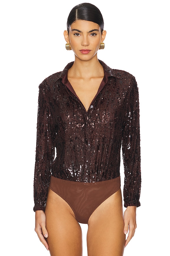 view 2 of 6 Beatrix Bodysuit in Coco