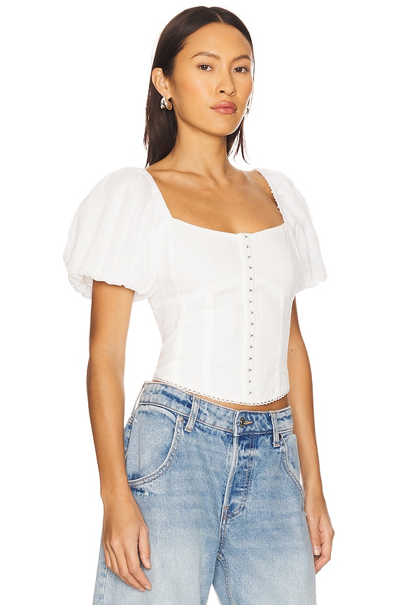 view 2 of 4 Arisa Top in Eggshell