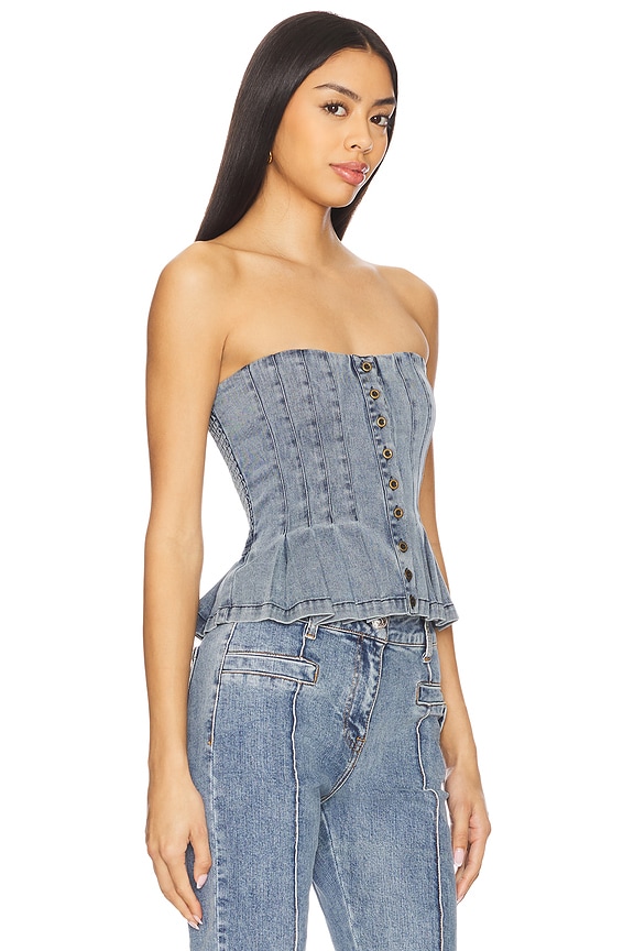 view 2 of 4 Juliet Top in Sea