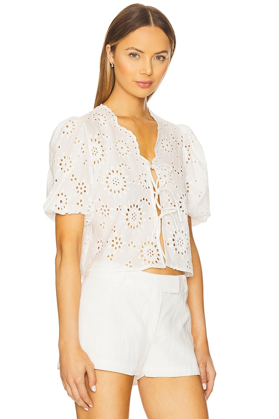 view 2 of 5 Roxana Top in Eggshell