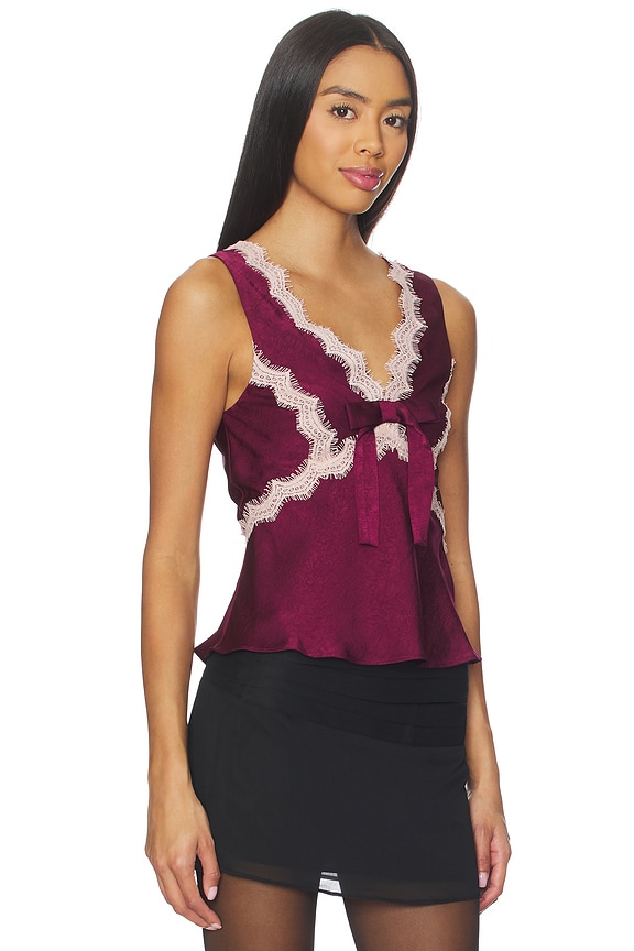 view 2 of 4 Cheryl Top in Merlot