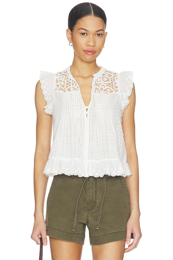 view 1 of 4 Rayna Top in Eggshell