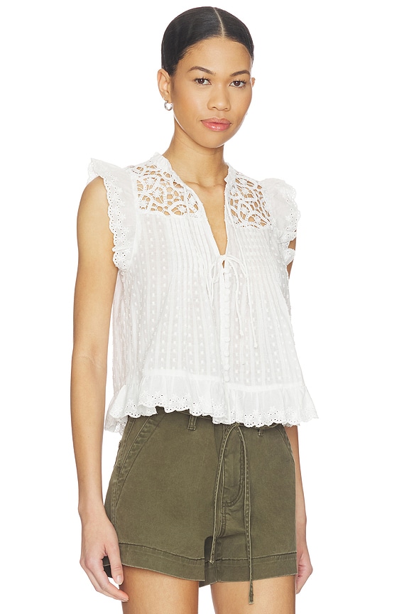 view 2 of 4 Rayna Top in Eggshell