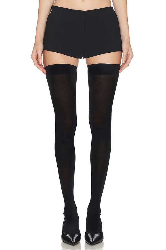 view 2 of 9 Brace Waist Tailored Shorts in Black