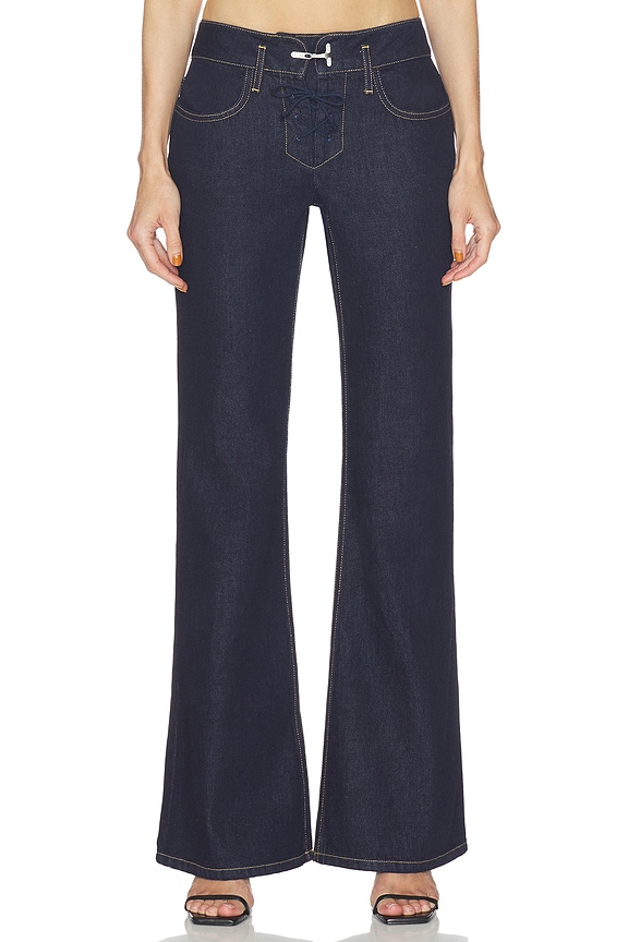 view 1 of 8 Low Waist Retro Jean in Indigo