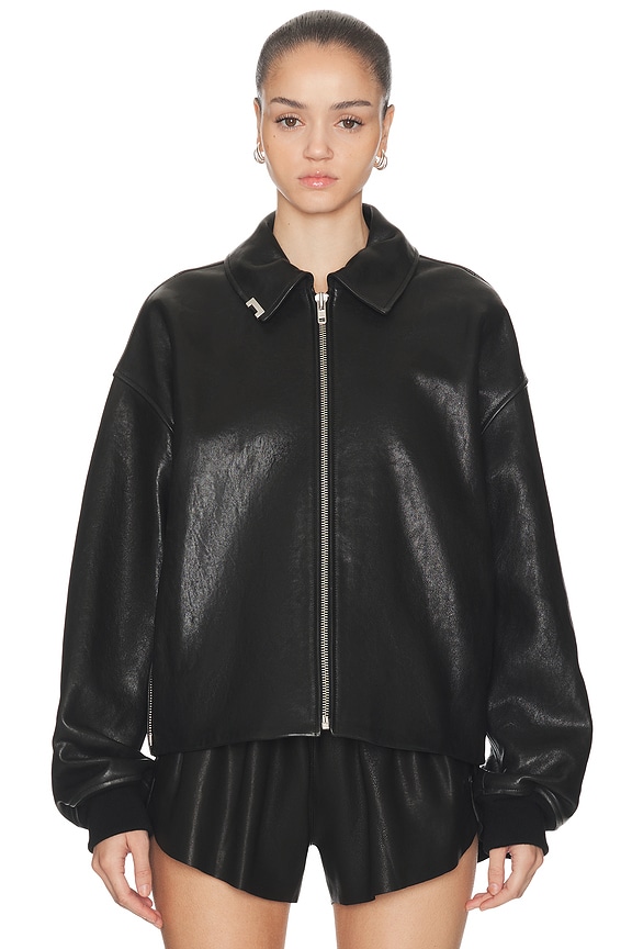 view 2 of 7 Wrap Flight Bomber in Black