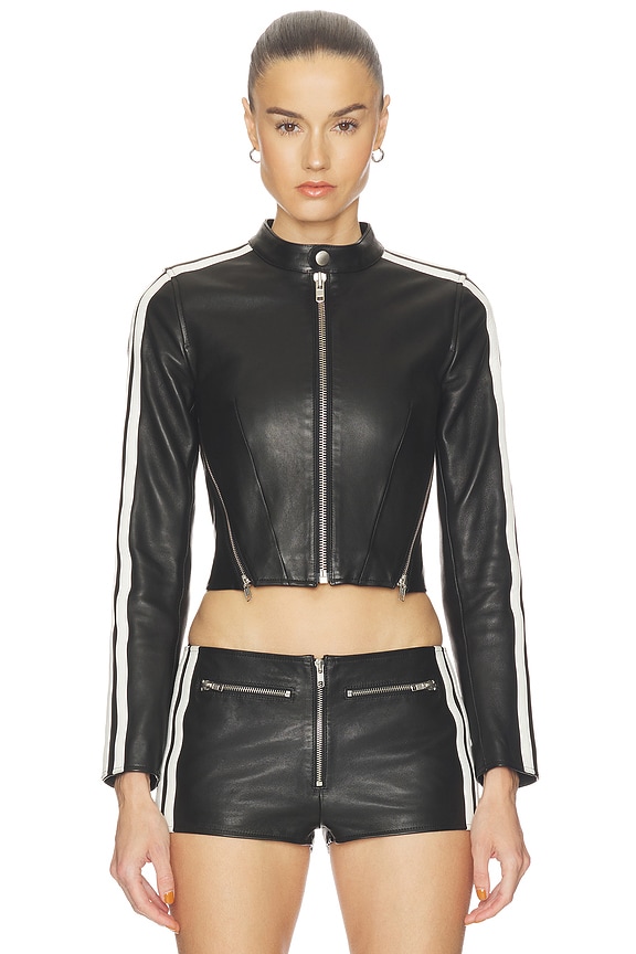 view 1 of 5 CHAQUETA SPORT ZIP UP JACKET in Black