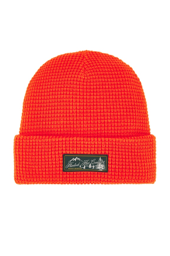 view 1 of 2 Meadows Waffle Beanie in Hunter Orange
