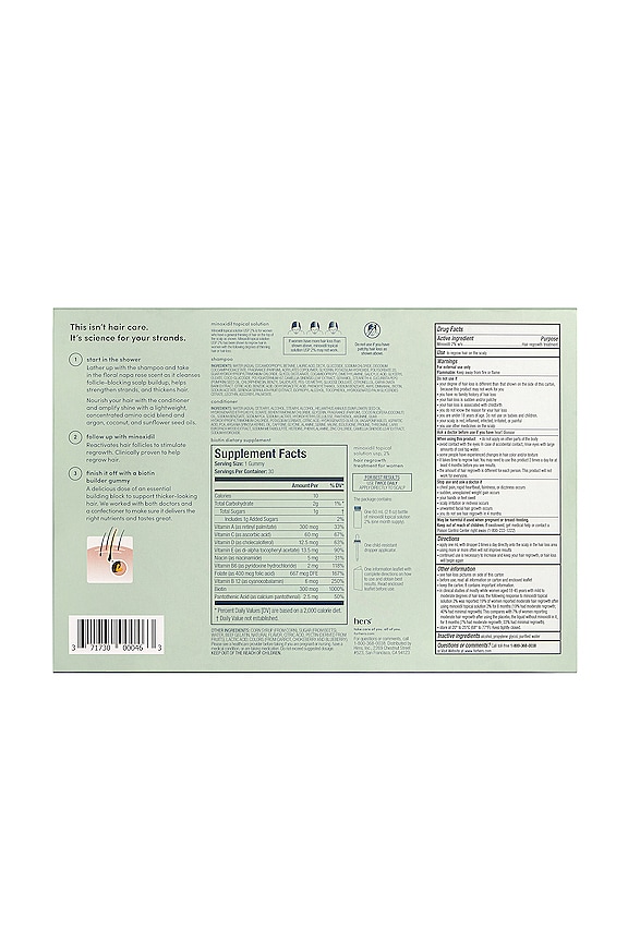 view 2 of 2 HERS TRIPLE AMENAZA TOTAL HAIR SYSTEM HERS TRIPLE THREAT TOTAL HAIR SYSTEM in 