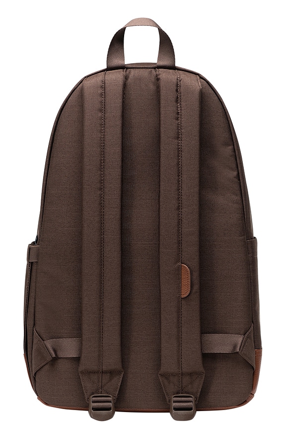 view 2 of 4 Heritage Backpack in Chocolate Brown Crosshatch & Tan