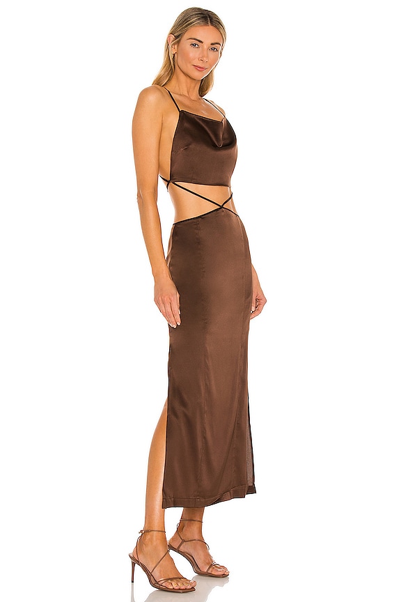 view 2 of 3 X REVOLVE Serpentine Dress in Chocolate