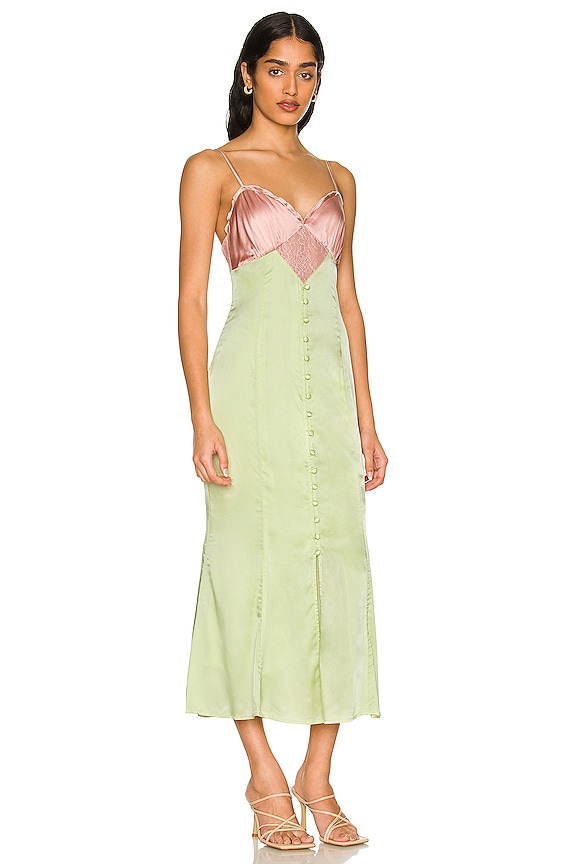 view 2 of 3 Filomena Dress in Blush & Melon