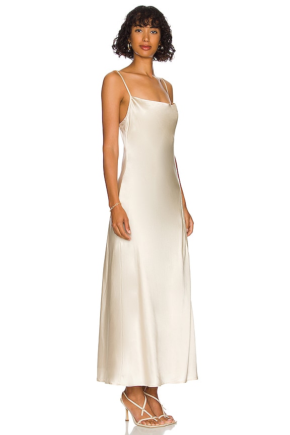 view 2 of 3 VESTIDO MIDI CRAWFORD in Pearl